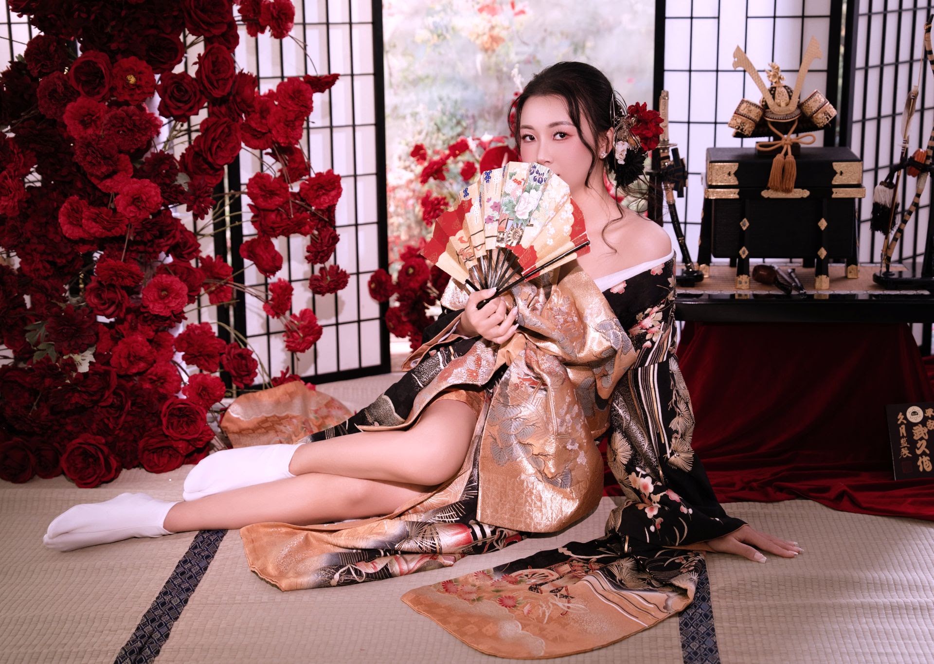 UNMEI Studio Tokyo – 花魁 紅の女剣士 の撮影写真