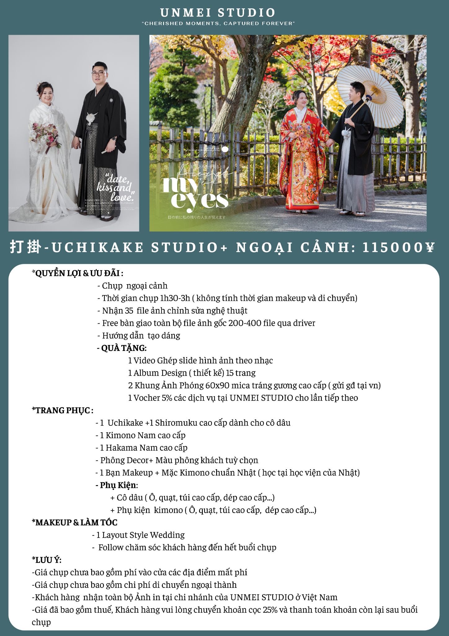 UNMEI Studio Tokyo – Ảnh WEDDING UCHIKAKE CƯỚI NHẬT
