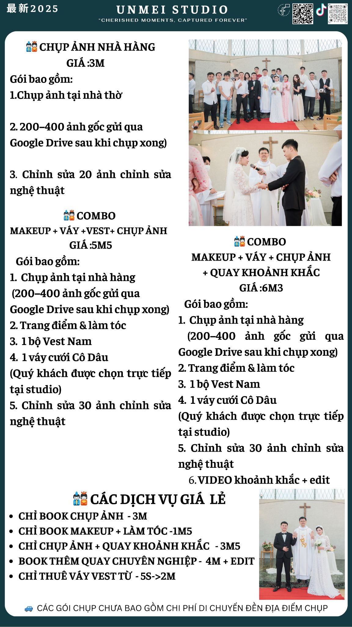 UNMEI Studio Tokyo – Ảnh GÓI CHỤP CÁC DỊCH VỤ KHÁC Ở STUDIO