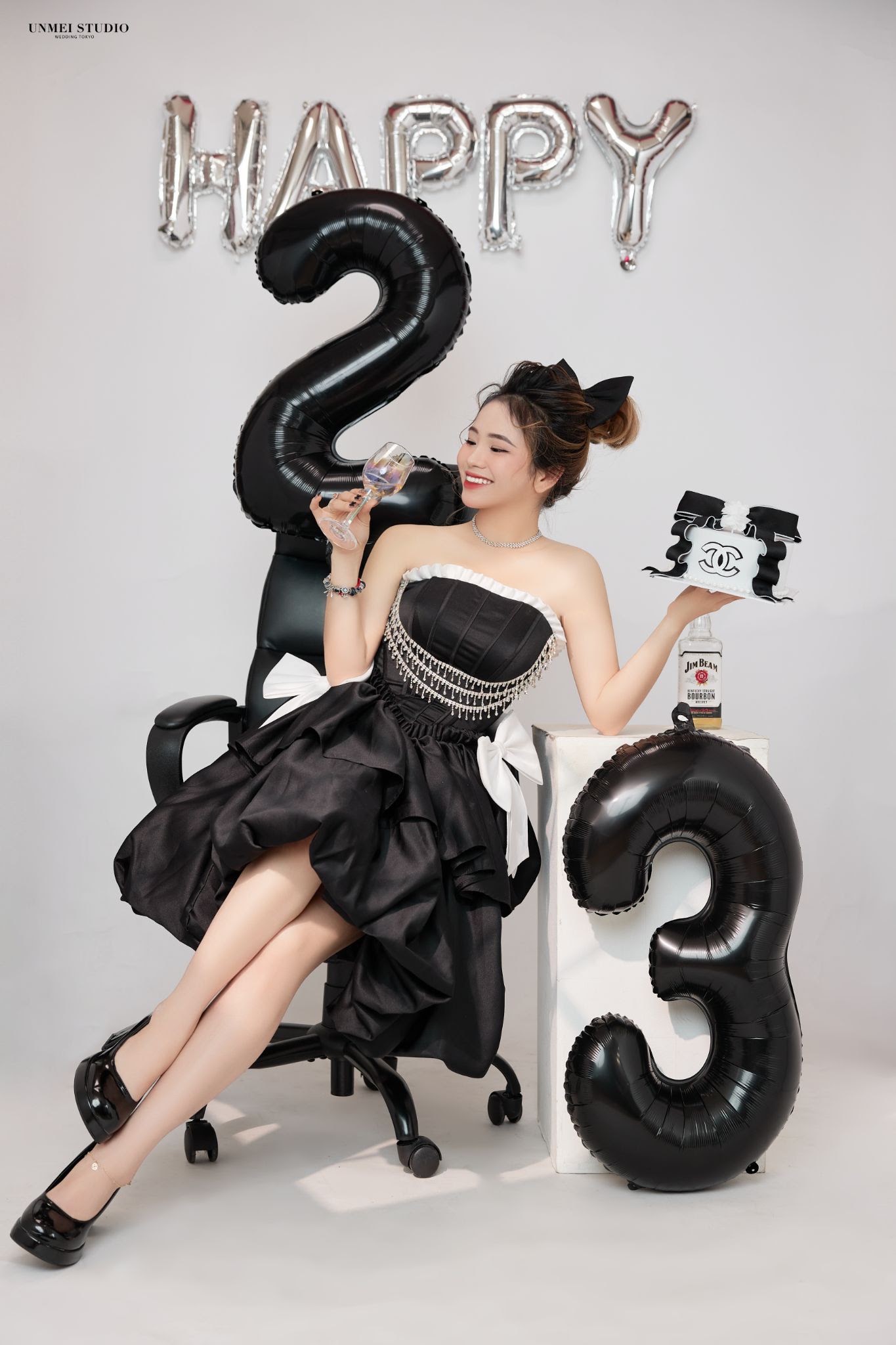 UNMEI Studio Tokyo – 黒ドレス の撮影写真