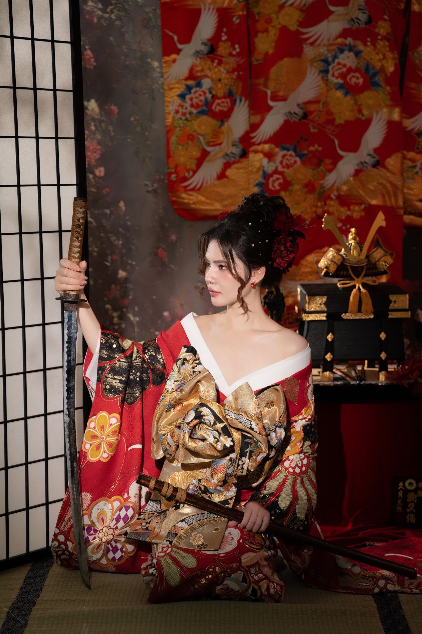 UNMEI Studio Tokyo – 花魁 美と刃 の撮影写真