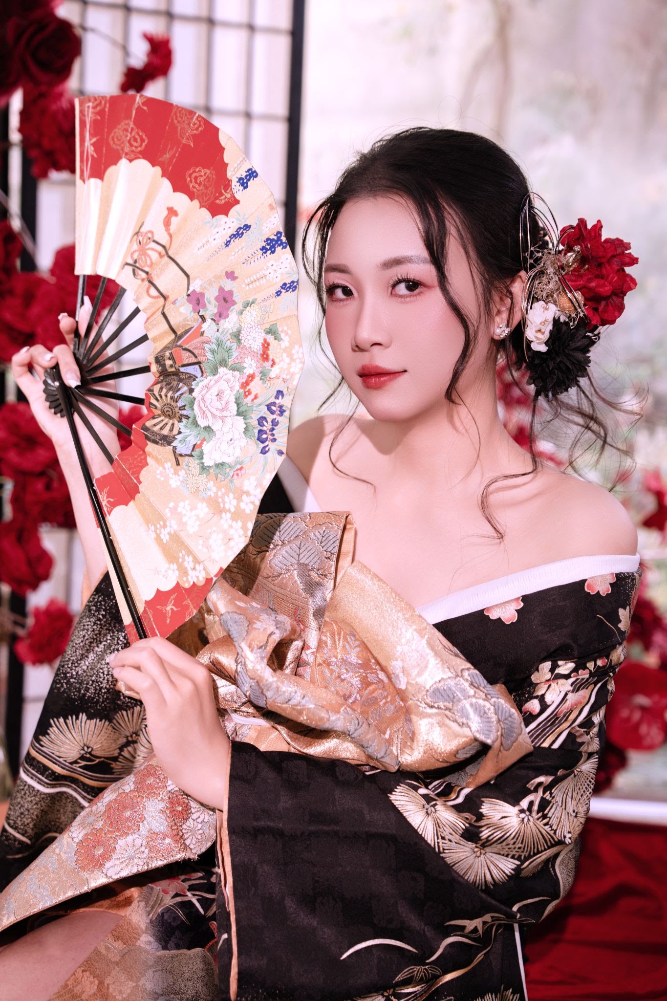 UNMEI Studio Tokyo – 花魁 紅の女剣士 の撮影写真
