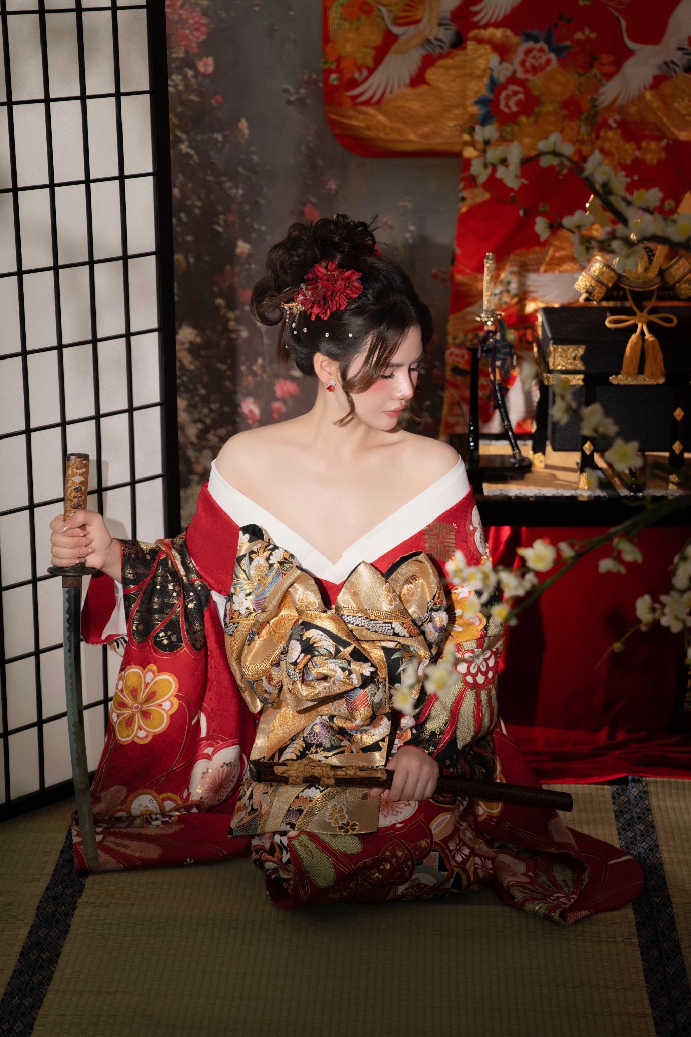 UNMEI Studio Tokyo – 花魁 美と刃 の撮影写真