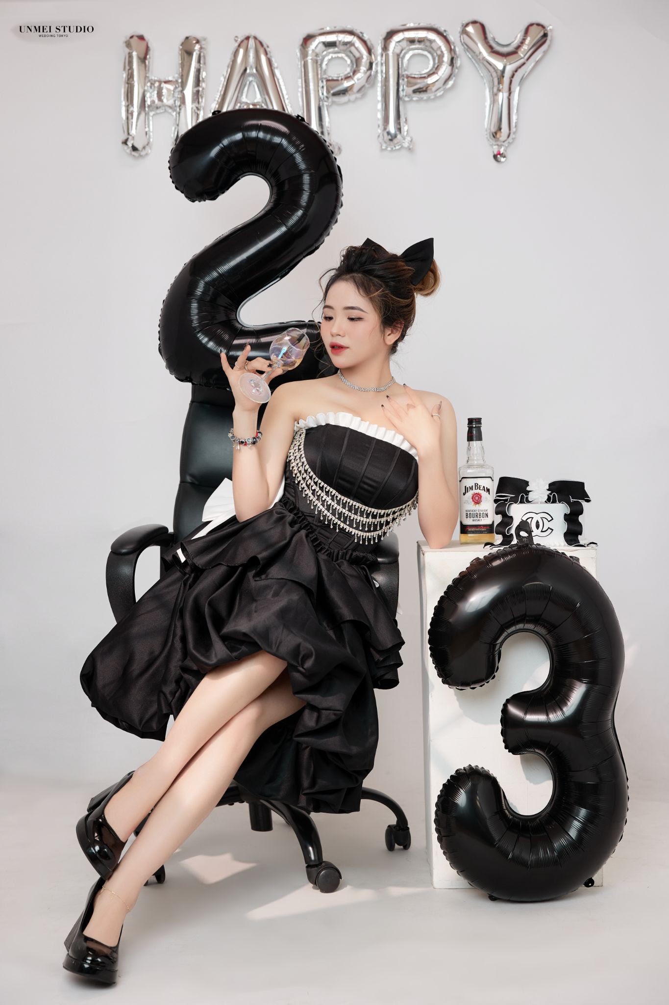 UNMEI Studio Tokyo – 黒ドレス の撮影写真