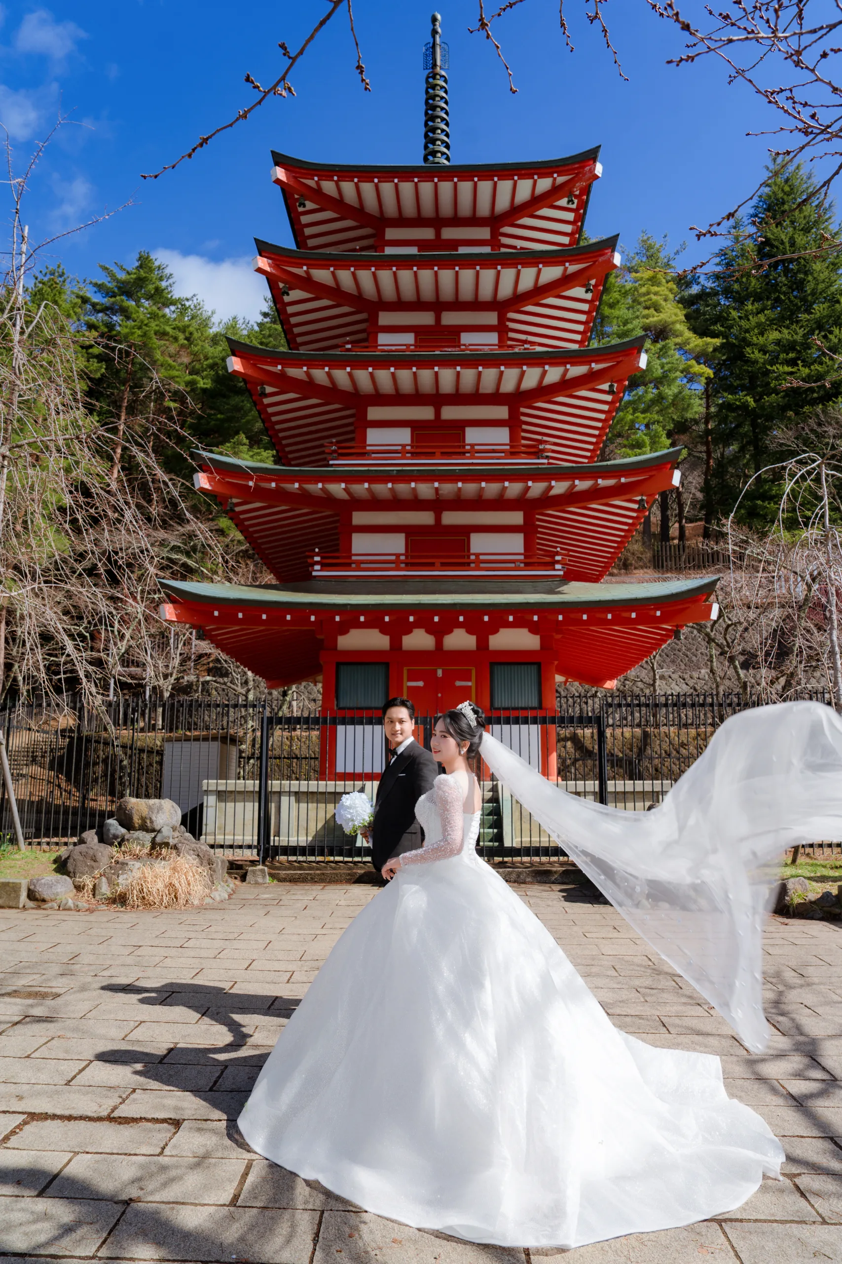 FJ-10 新倉山浅間・河口湖・桜・スカイツリー・浅草寺ウェディング紀行