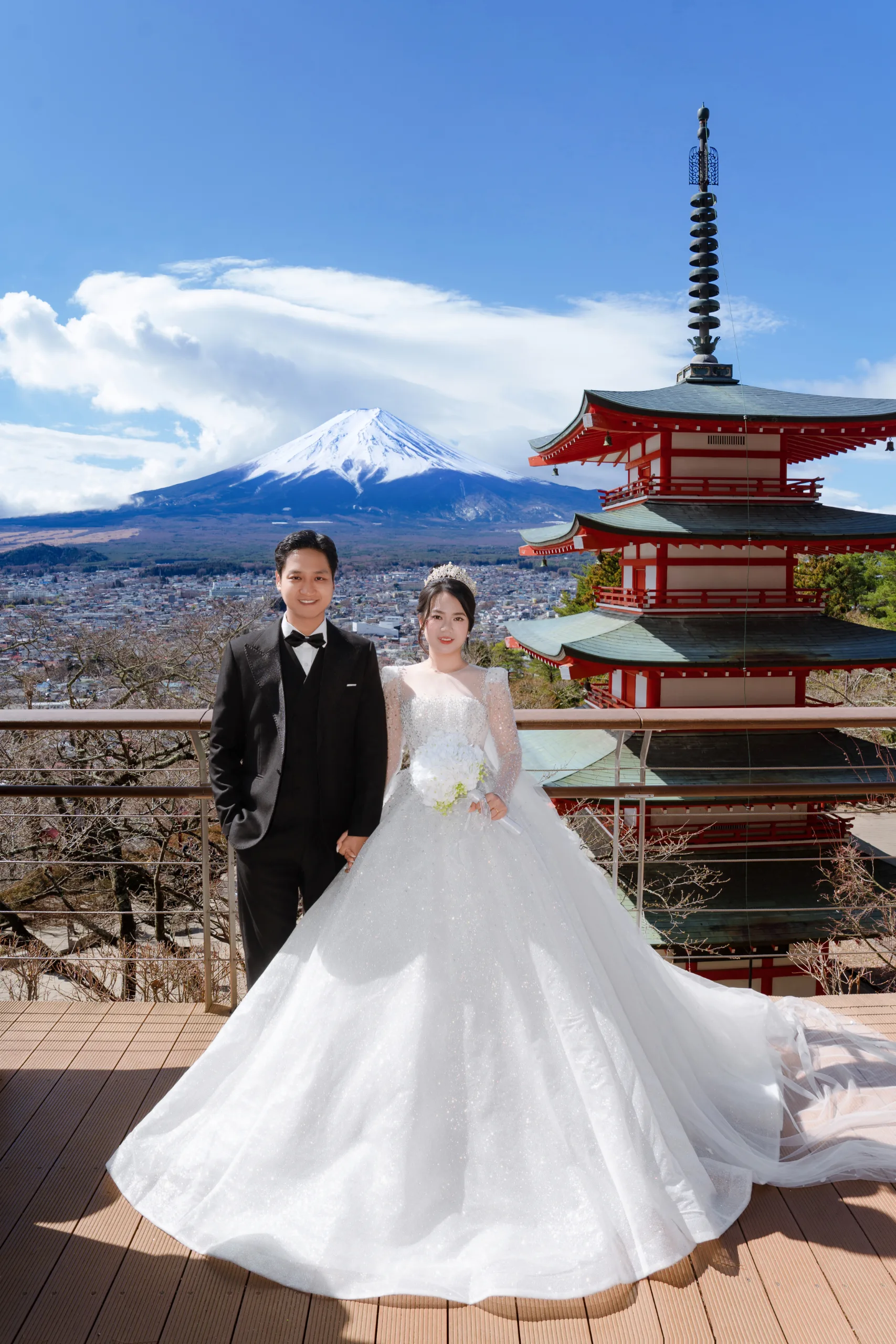 FJ-10 新倉山浅間・河口湖・桜・スカイツリー・浅草寺ウェディング紀行