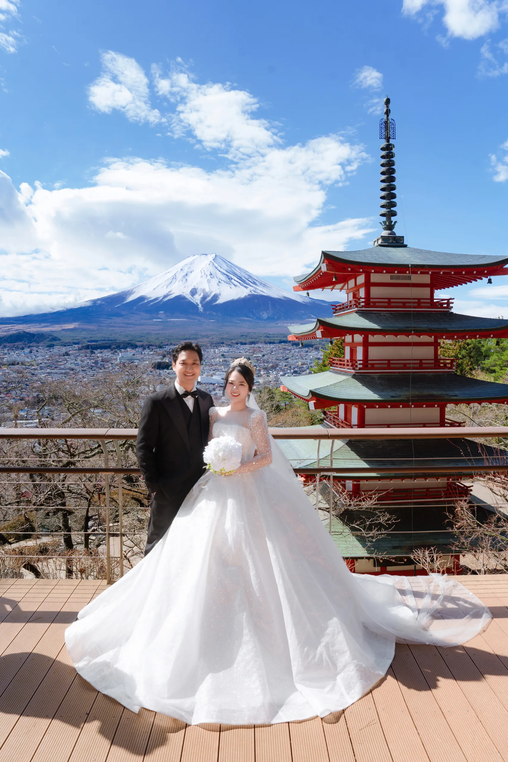 FJ-10 新倉山浅間・河口湖・桜・スカイツリー・浅草寺ウェディング紀行