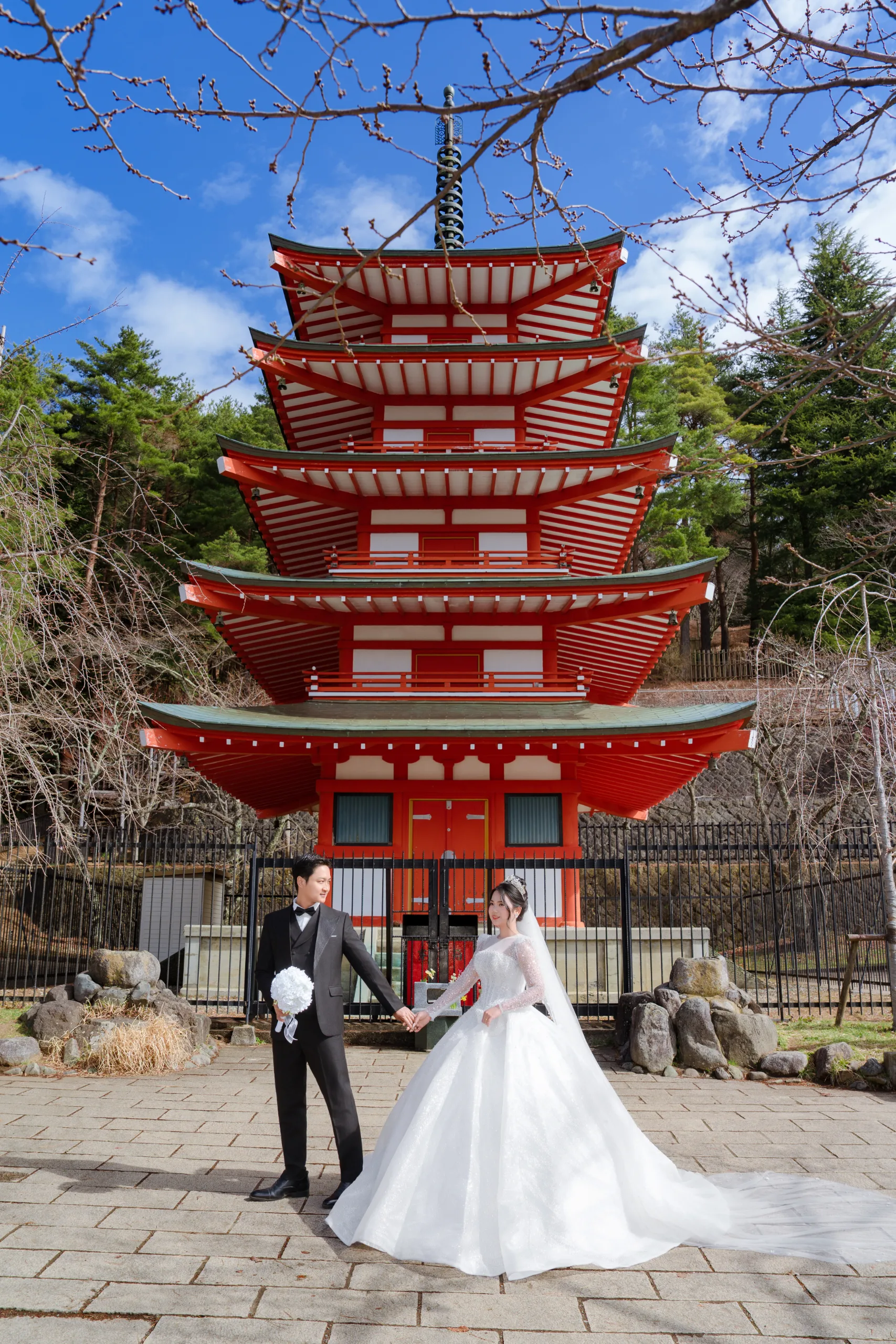 FJ-10 新倉山浅間・河口湖・桜・スカイツリー・浅草寺ウェディング紀行