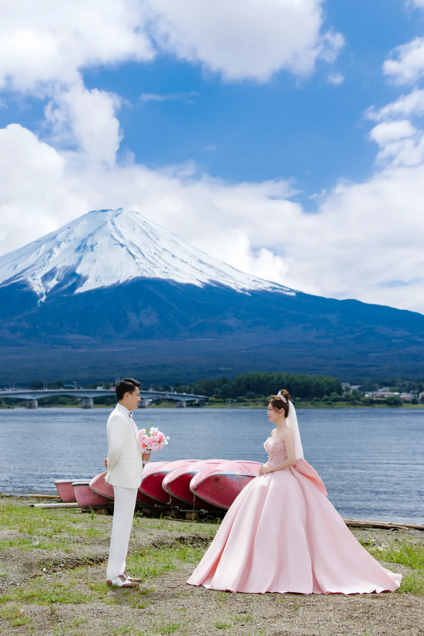 FJ-09 富士山・浅草・城ヶ島ウェディングフォト（ピンクドレス）